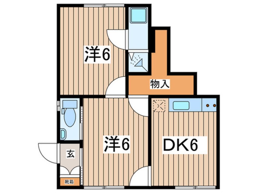 間取図 長沼町アパート