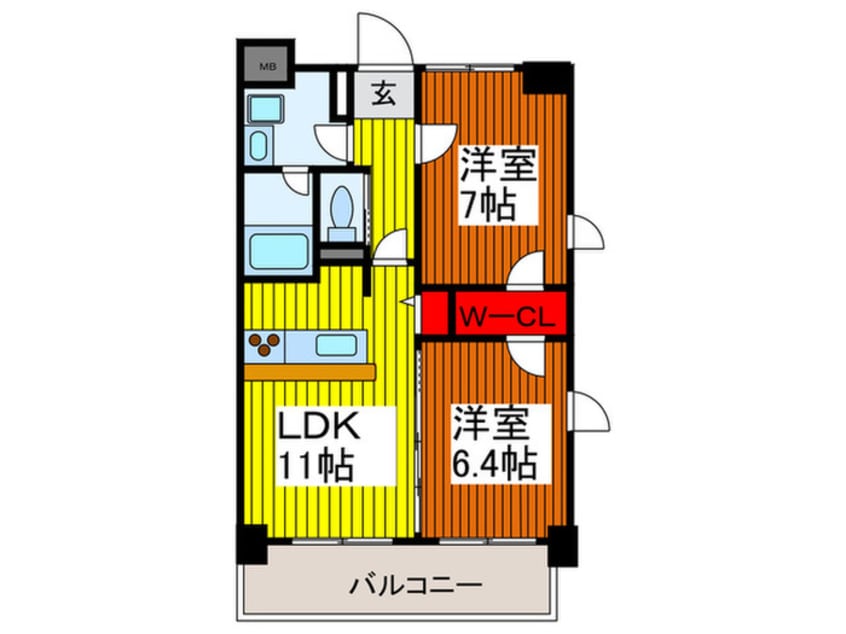 間取図 フェリチッタ川口