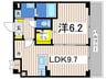 ソレイユ高島町 1LDKの間取り