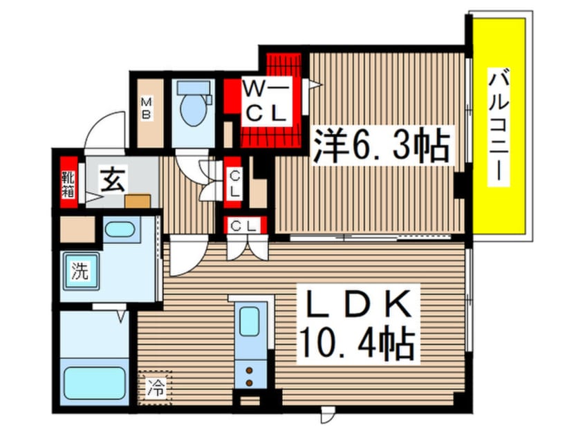 間取図 ソレイユ高島町