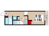 グレイスミロ高砂 1Kの間取り