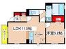 グリ－ンリ－フＡ 1LDKの間取り