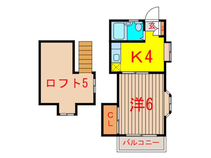 間取図 ドミ－ル小川