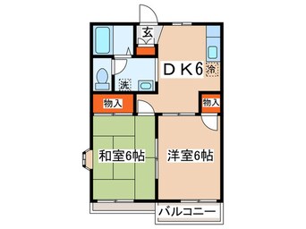 間取図 サンクリード高幡