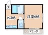 ハイツタカハシ 1Kの間取り