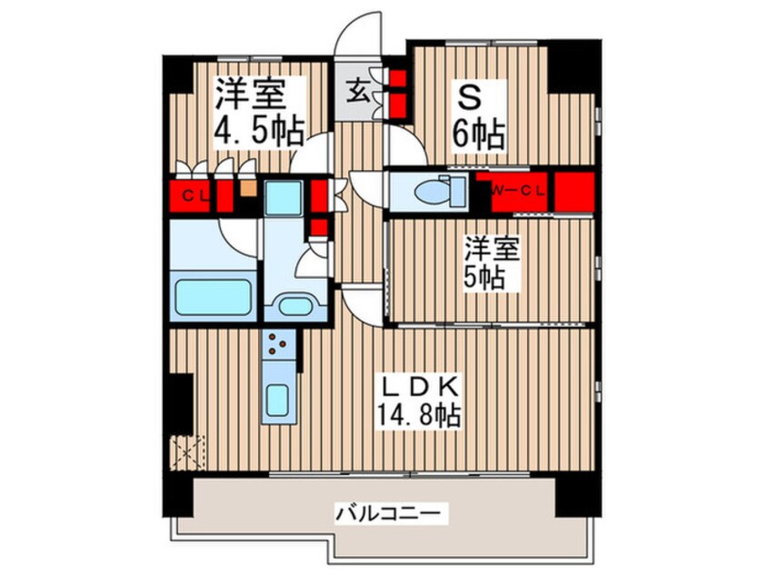 間取図 ディームス木場