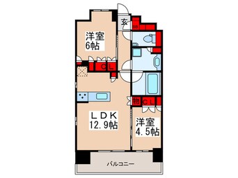 間取図 ディームス木場