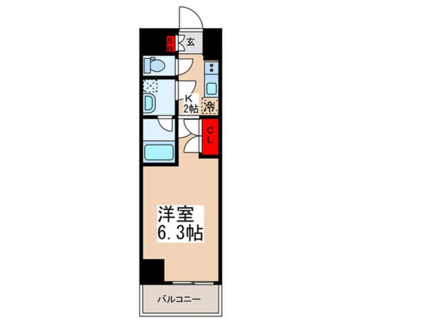 間取図 ディームス蔵前