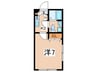 CASA　HILLS　野毛山 1Kの間取り