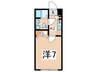 CASA　HILLS　野毛山 1Kの間取り