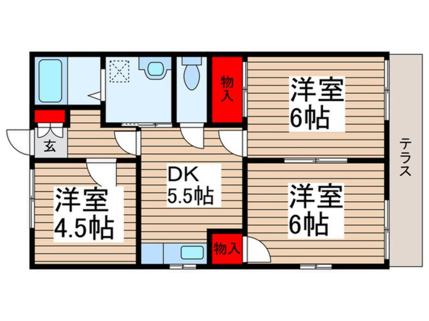 間取図 ハイネス藤崎