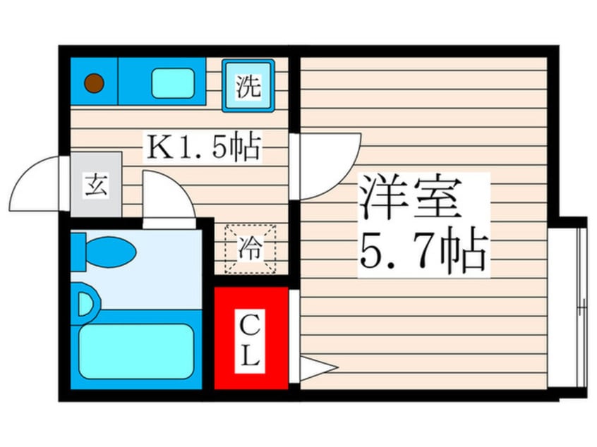 間取図 ヴィラ一之江Ｄ