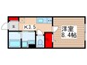 エルソルビオス 1Kの間取り