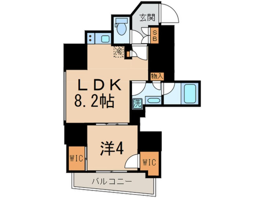 間取図 ザ・パークハビオ品川戸越