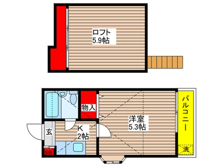 間取図 カルタス21宮崎台