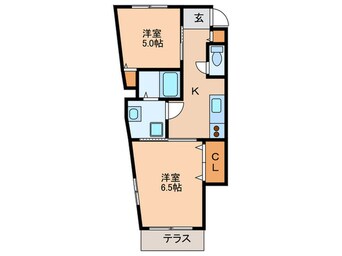 間取図 サナエハイツ５