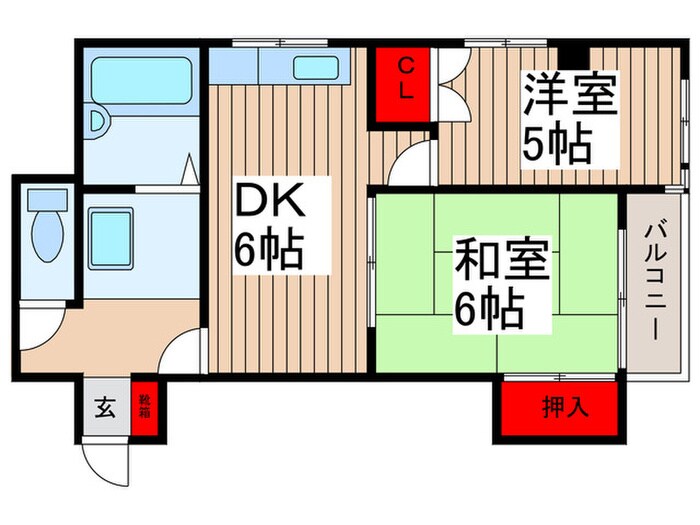 間取り図 キャステル竹の塚