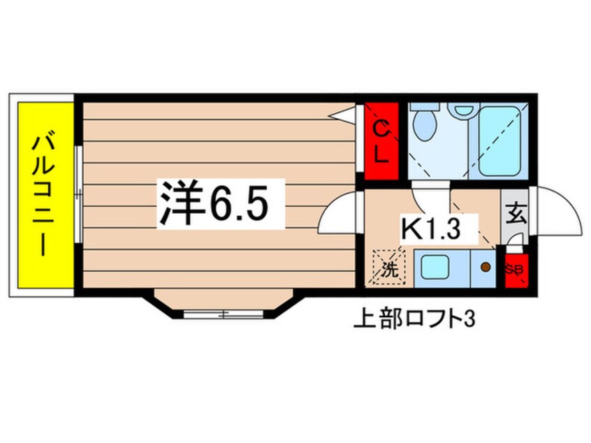 間取図 ｸﾞﾘｰﾝﾊｲﾂ