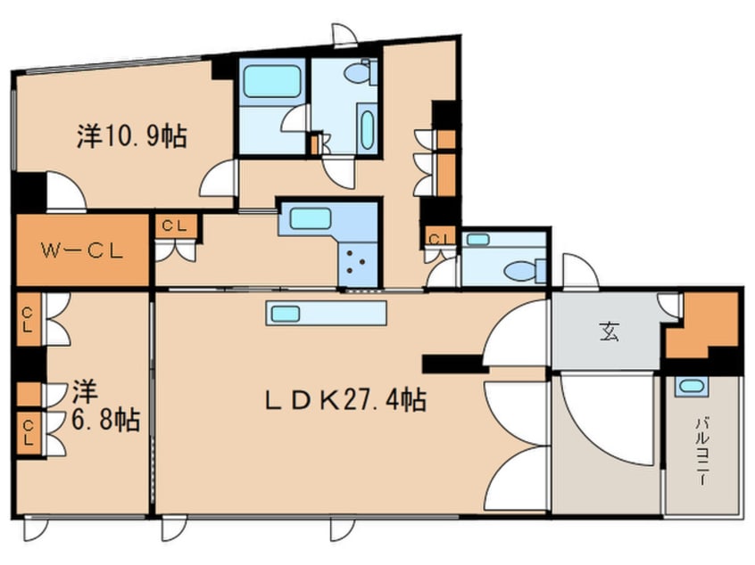 間取図 カーザ・エルミタッジオ