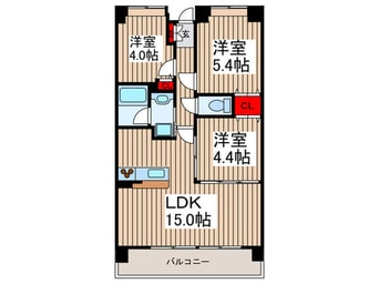間取図 ｽﾀｰﾌｨｰﾙﾄﾞ浦和常盤