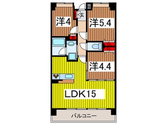 間取図 ｽﾀｰﾌｨｰﾙﾄﾞ浦和常盤