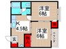 エクセルドミールⅡ 2Kの間取り