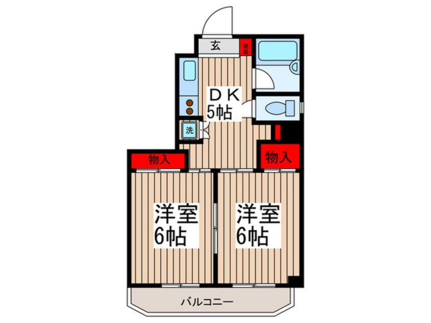 間取図 グランデュール西小岩