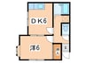 コーポ石川 1DKの間取り