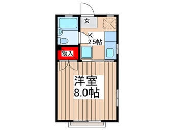 間取図 フラット原２