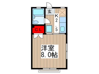 間取図 フラット原２