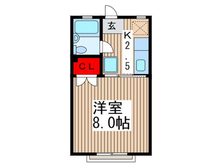 間取図 フラット原２