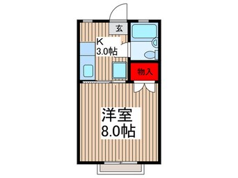 間取図 フラット原２