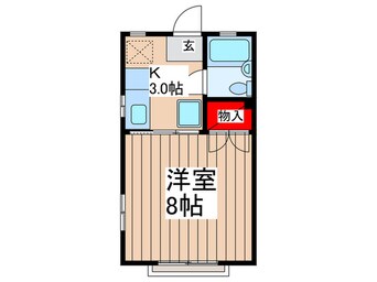 間取図 フラット原２