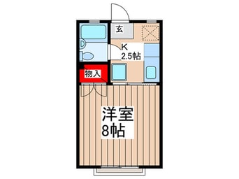 間取図 フラット原２