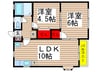 プラザシャトー　Ｂ 2LDKの間取り