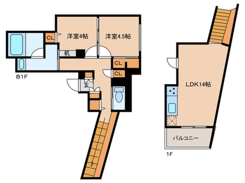 間取図 グランデュオ大井町３