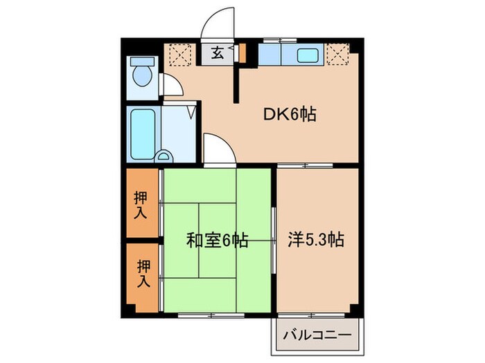 間取り図 エステートピア四谷Ｃ