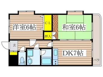 間取図 エクレ－ル・クレスト