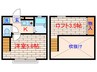 コンフォ－ト新城 1Kの間取り