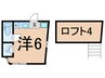WeNext大口コロラド 1Rの間取り