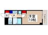 アビタシオン川越 1Kの間取り