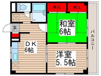 間取図 コスモス津田沼