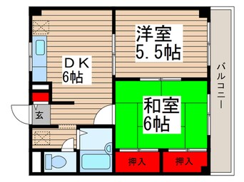 間取図 コスモス津田沼