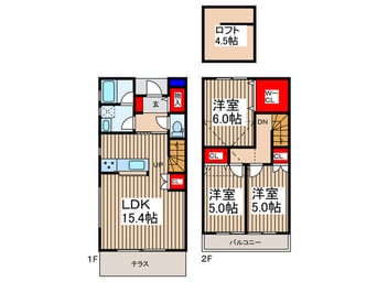 間取図 メゾン・ド・ブリックＢ棟