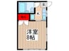 目白ハイツ東大宮 1Kの間取り