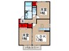 サニーフラットⅠ 2LDKの間取り