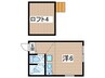 ユナイト菅キャロライン 1Rの間取り