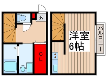 間取図 仮)アークシティ一ノ割