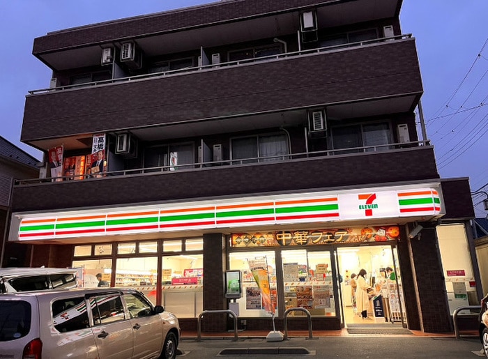 セブンイレブン市川中国分店(コンビニ)まで600m ミキハイツ中国分