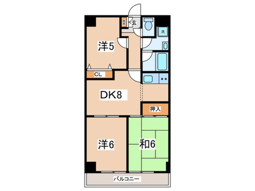 間取図 シャネレードM・K